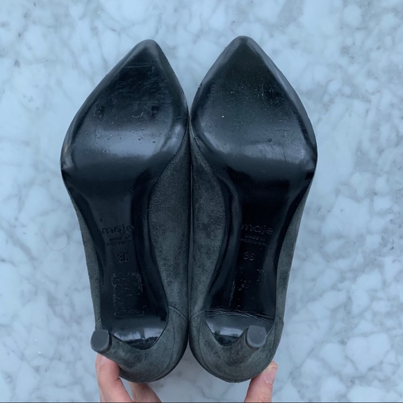 Maje grey suede heels - Picture 5 of 8